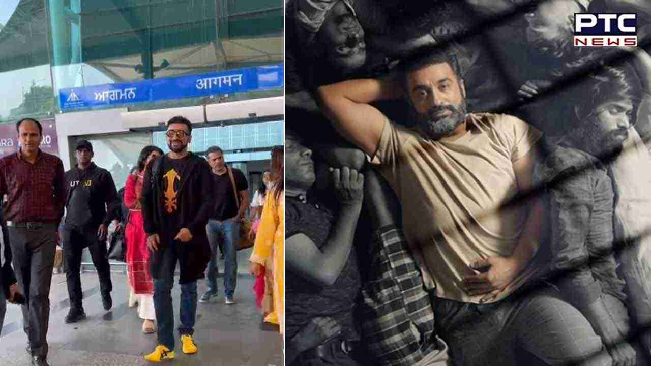 Raj Kundra lands in Amritsar to promote biopic 'UT 69', spotted without face mask after over 2 years