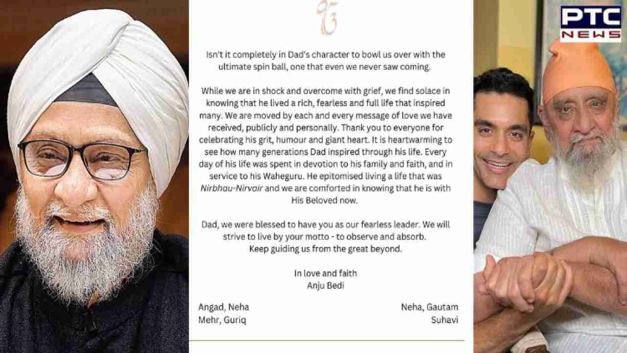 'He bowled us over', says emotional son, daughter-in-law of Indian cricket legend Bishan Singh Bedi