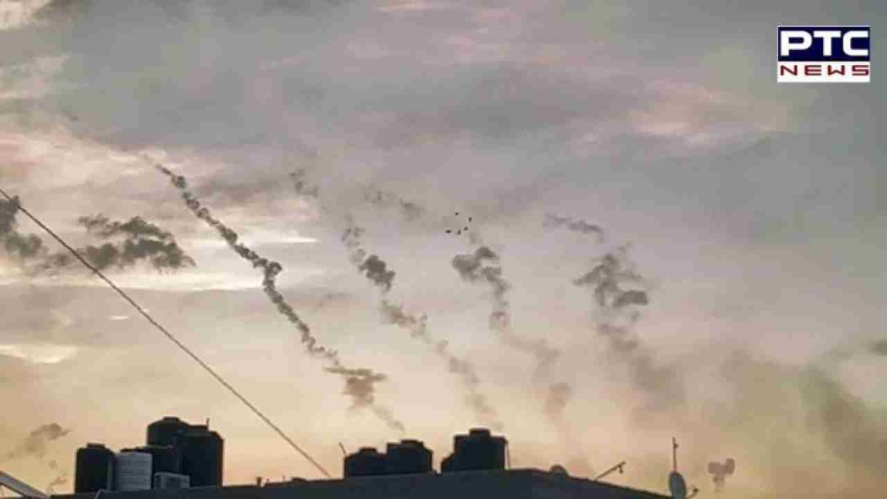 Israel declares 'state of war' following launch of 5,000 Palestinian rockets from Gaza