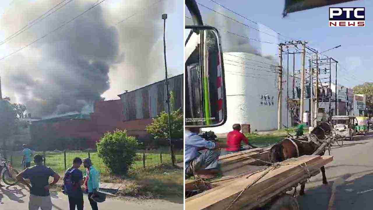 Chandigarh: Massive fire breaks out in Chandigarh's Industrial Area Phase-2, See Visuals