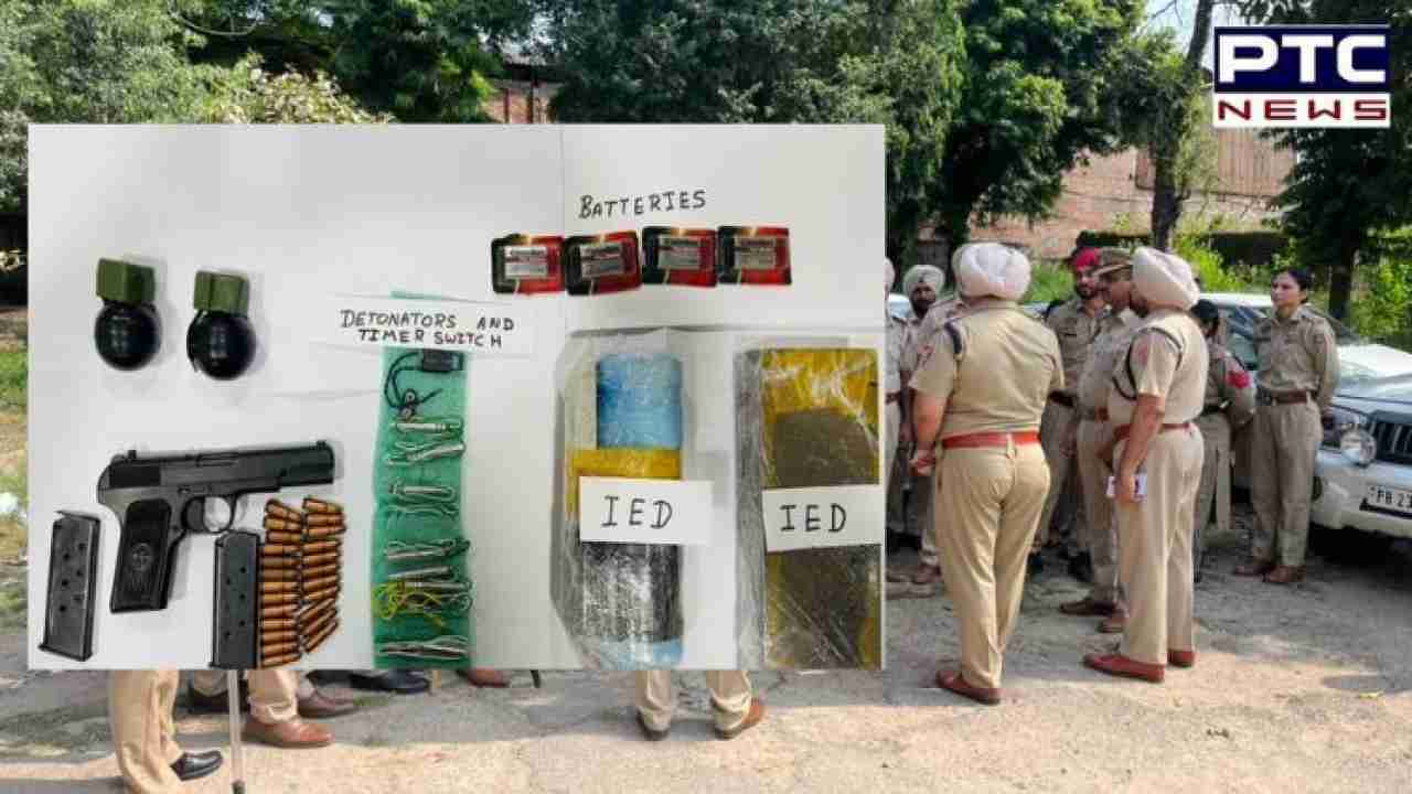 Punjab police bust LeT module ahead of festive season, seize explosives & ammo