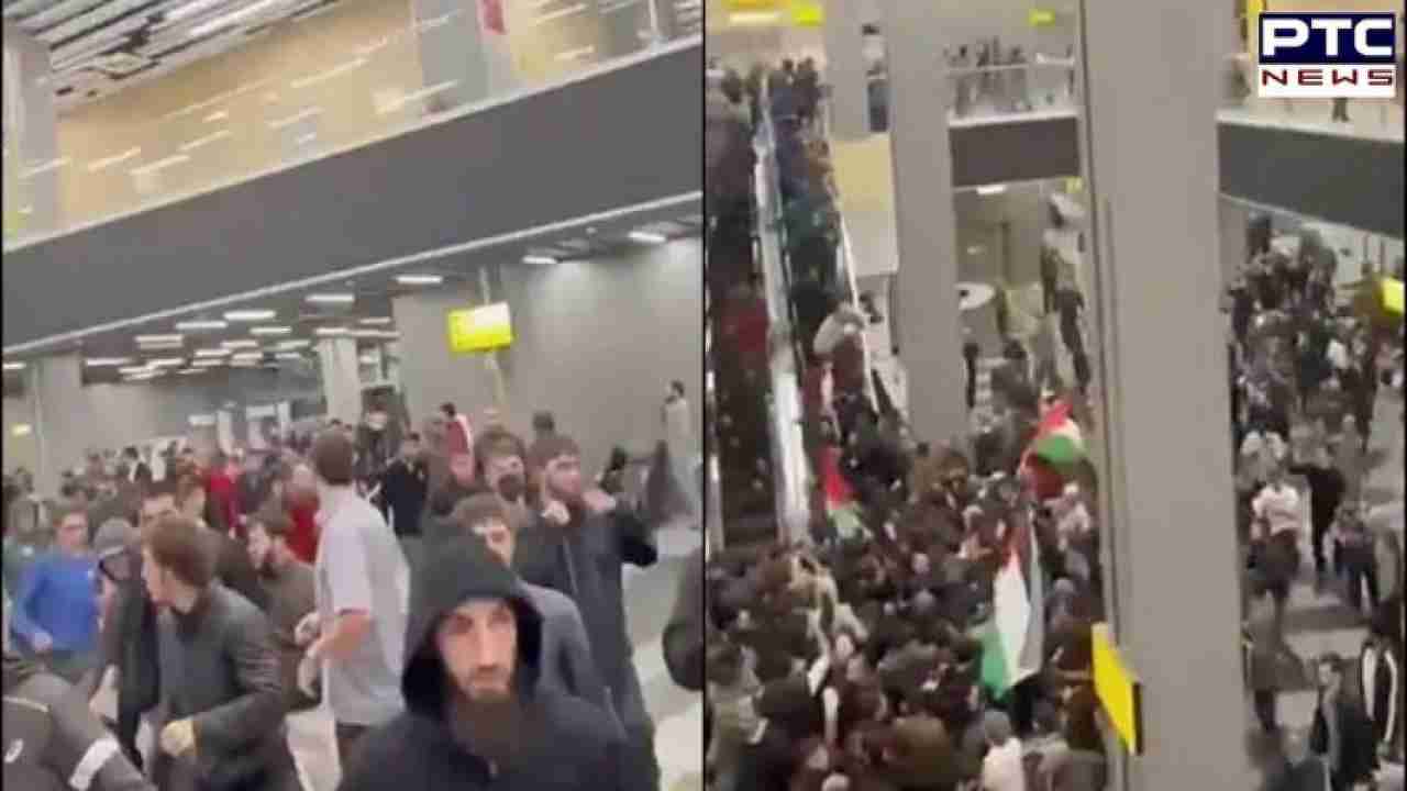 Protesters storm Russian airport upon Israeli plane's arrival, chanting 'Allahu Akbar'| Watch video