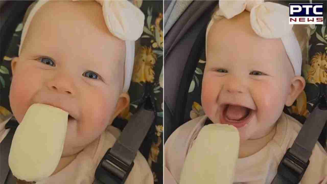 Watch Video: Adorable baby's heartwarming ice cream popsicle reaction wins the Internet