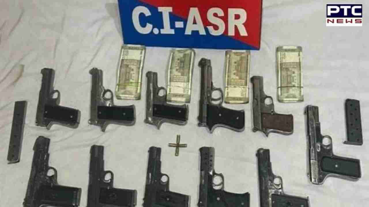 Punjab police dismantles interstate arms smuggling syndicate; three detained with 11 pistols and Rs 2 lakh in cash