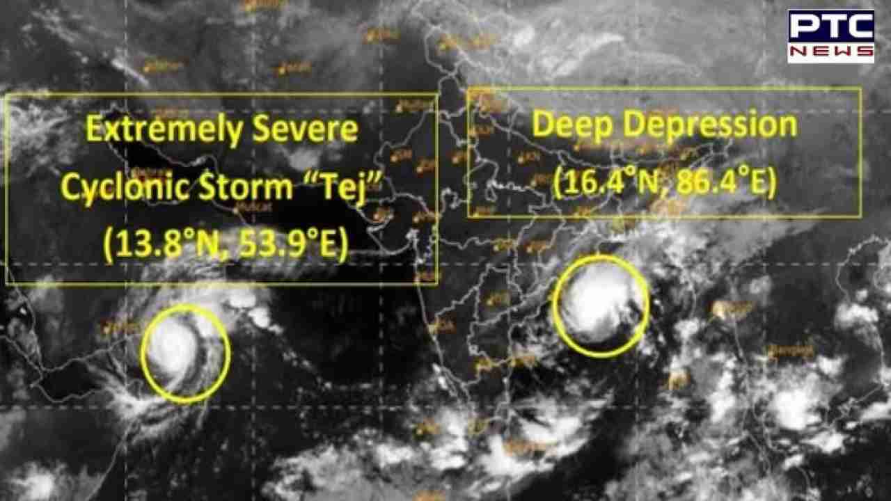 'Cyclone Tej' to make landfall in Yemen on Tuesday; deep depression in Bay of Bengal, warns IMD