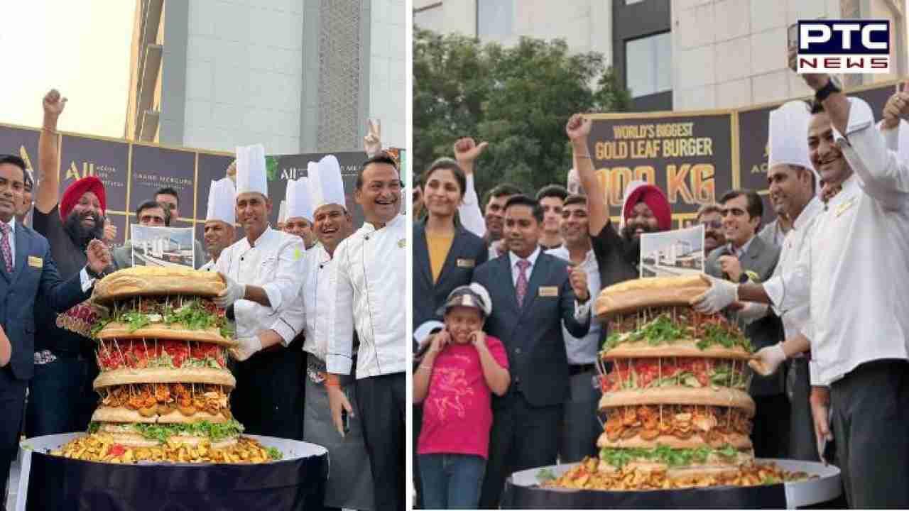 ਪੰਜਾਬ ਦੇ Burger Chachu ਨੇ ਬਣਾਇਆ 100 ਕਿਲੋ ਦਾ Golden Burger