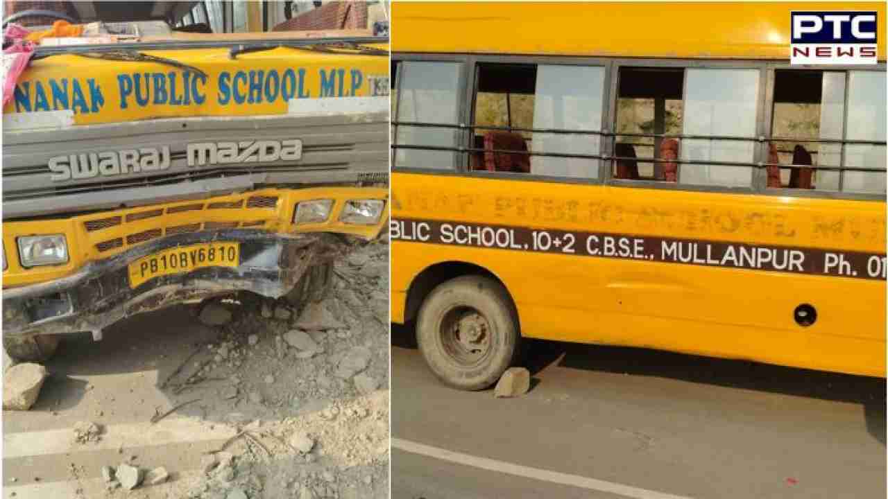 Panchkula: School bus with children on board rams into tree in Morni ...