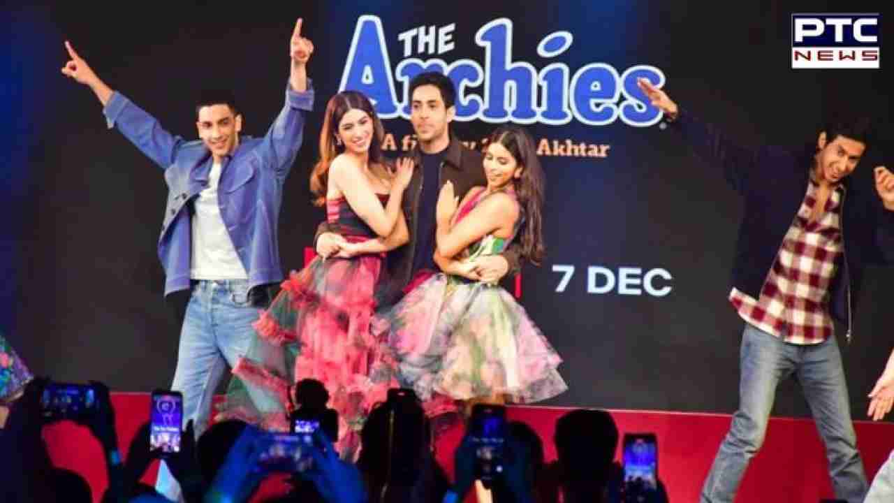 Suhana Khan, Agastya Nanda, and The Archies cast ignite the stage with their dance moves | Watch the viral video