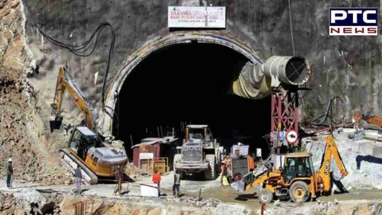 Uttarkashi Tunnel Collapse: Protection umbrella being laid inside Silkyara tunnel for rescue team