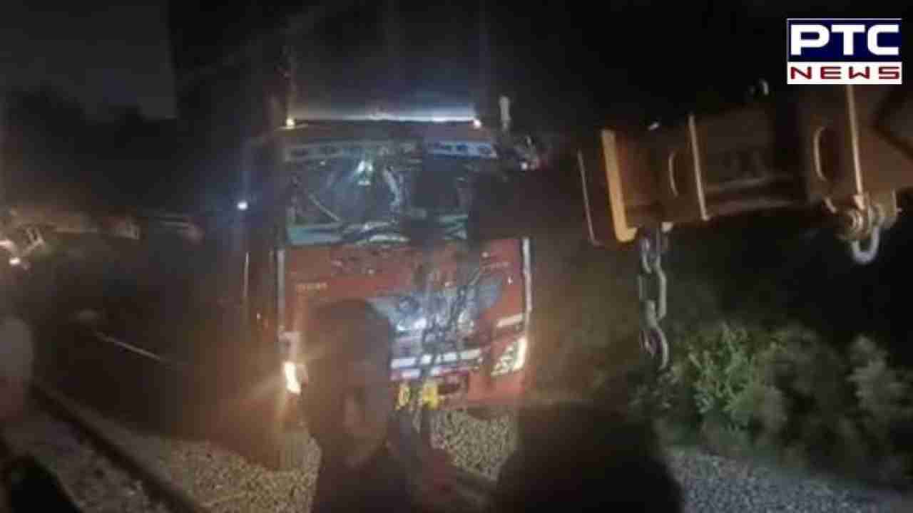 Tragedy averted! Drunk driver leaves truck on rail track in Ludhiana
