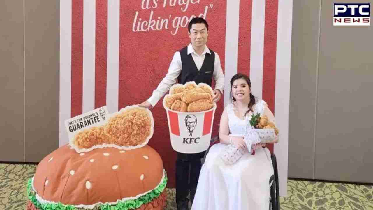 Singapore couple's KFC-themed wedding celebration unveiled - Check photos and details