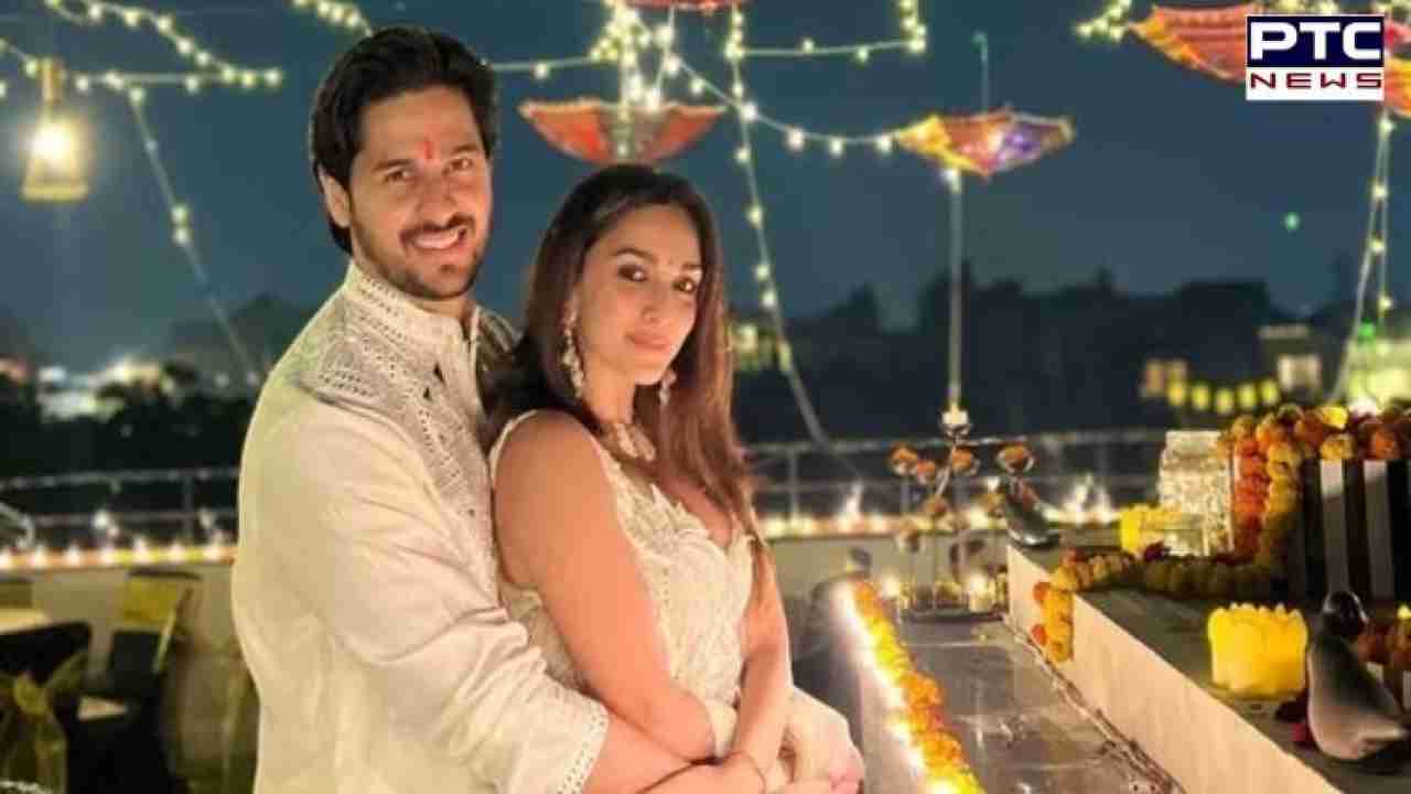 Sidharth Malhotra embraces Kiara as they mark their first Diwali after marriage in Delhi with family
