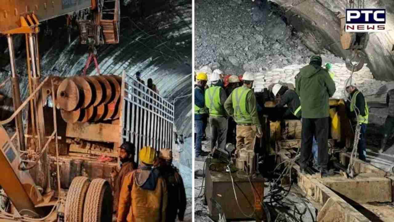 Uttarkashi tunnel collapse: Rescue op put on hold after loud cracking sound heard from inside tunnel