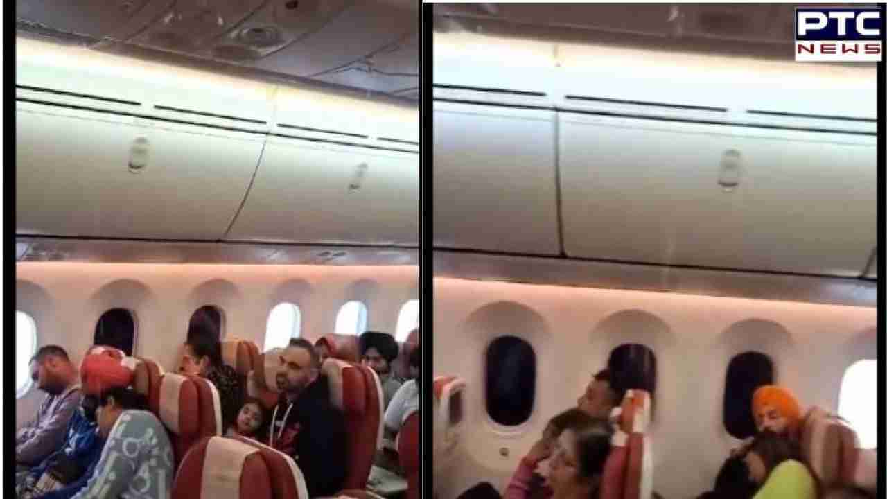 Air India flight passengers alarmed as water leaks through overhead bins; video viral