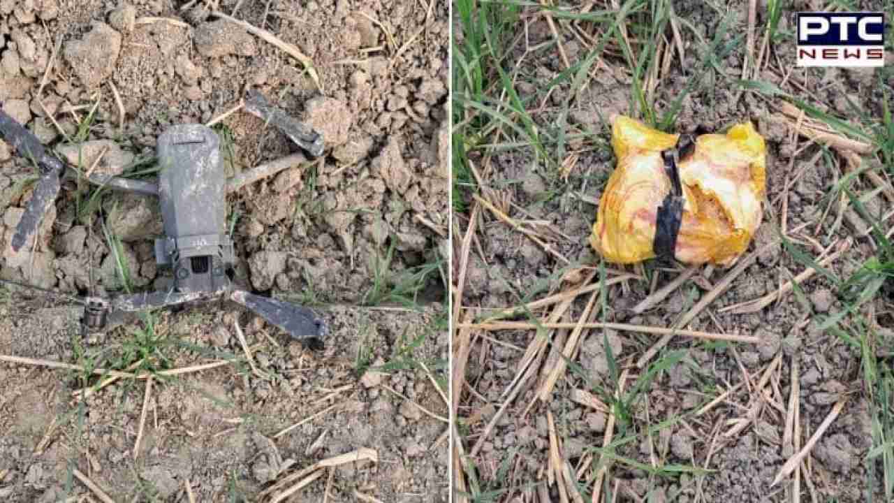 Punjab: BSF troops recover drone with packet of heroin from Amritsar’s Roran Wala village