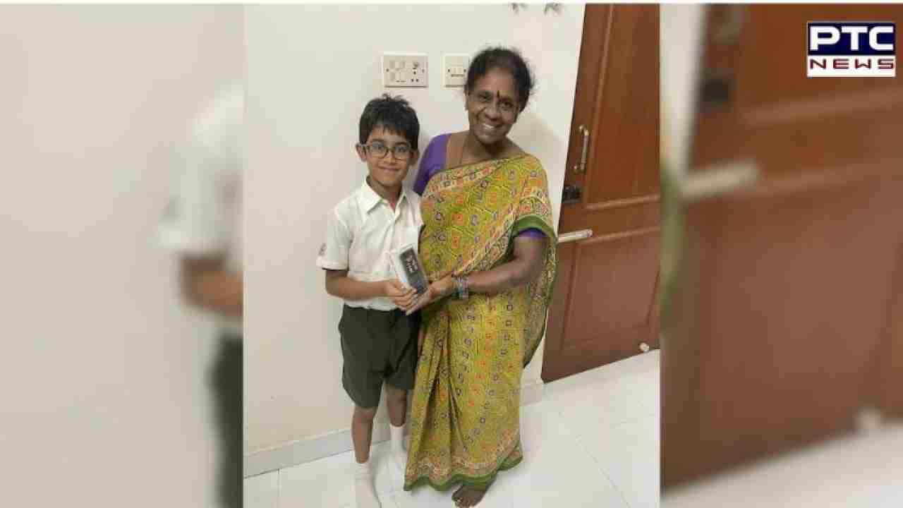 This child used his tournament prize money to gift cellphone to family cook; child's gesture winning hearts