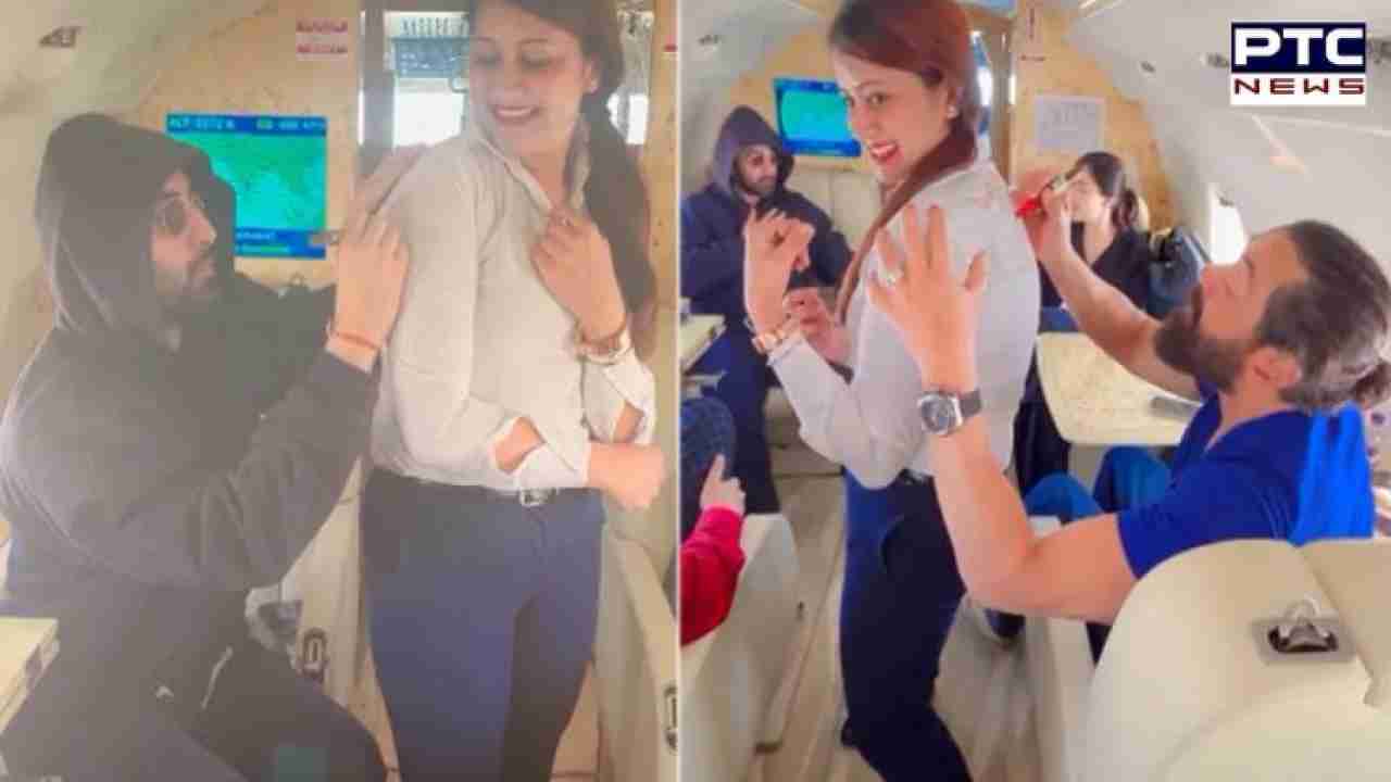 'Animal' celebrities Ranbir Kapoor and Bobby Deol's heartwarming gesture on flight attendant's shirt goes viral | Watch