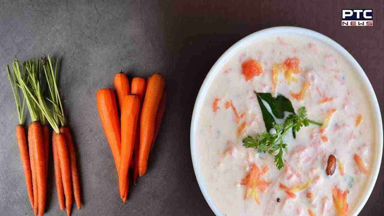 Carrot Raita Benefits: ਗਾਜਰ ਦੇ ਰਾਇਤੇ ਦਾ ਸੇਵਨ ਕਰਨ ਨਾਲ ਸਿਹਤ ਨੂੰ ਮਿਲਦੇ ਹਨ ਇਹ ਹੈਰਾਨੀਜਨਕ ਫਾਇਦੇ