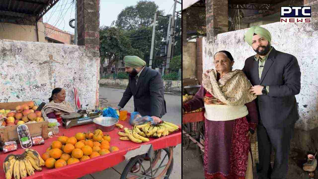 Internet applauds as man purchases entire fruit inventory from elderly vendor | Watch