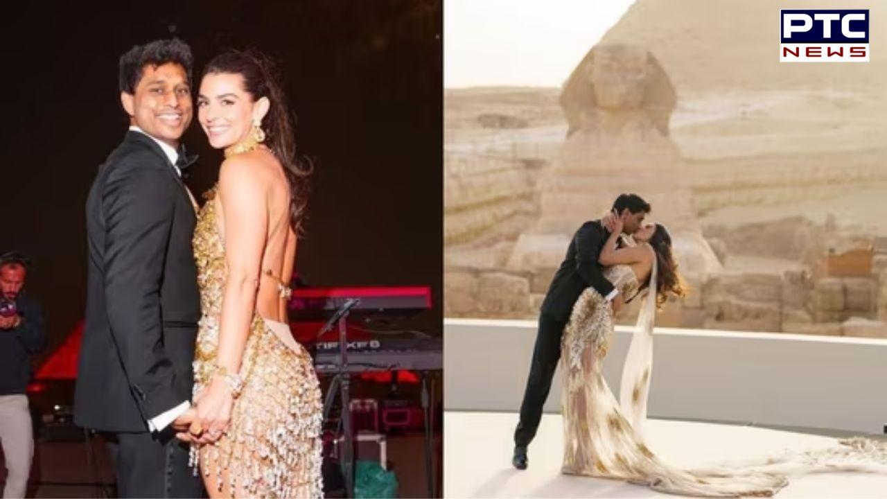 Indian-origin tycoon ties knot with former wrestler in Egypt, treats guests to private jet experience
