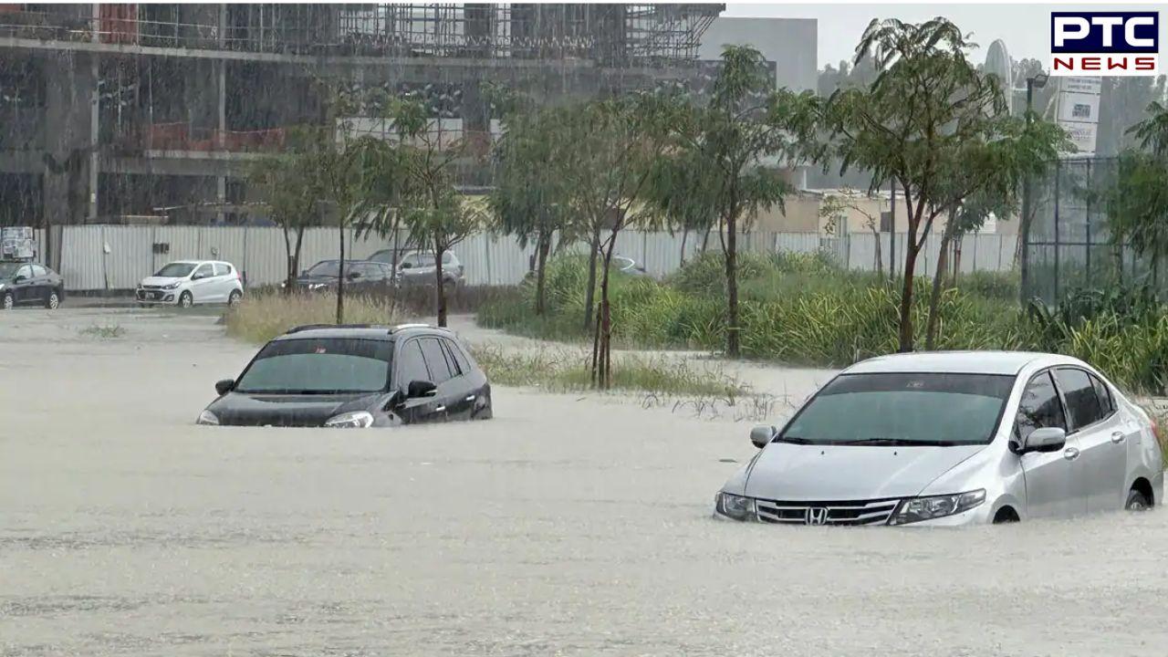 Dubai grapples with aftermath of torrential rains;  significant delays and chaotic scenes at airport | See Pics