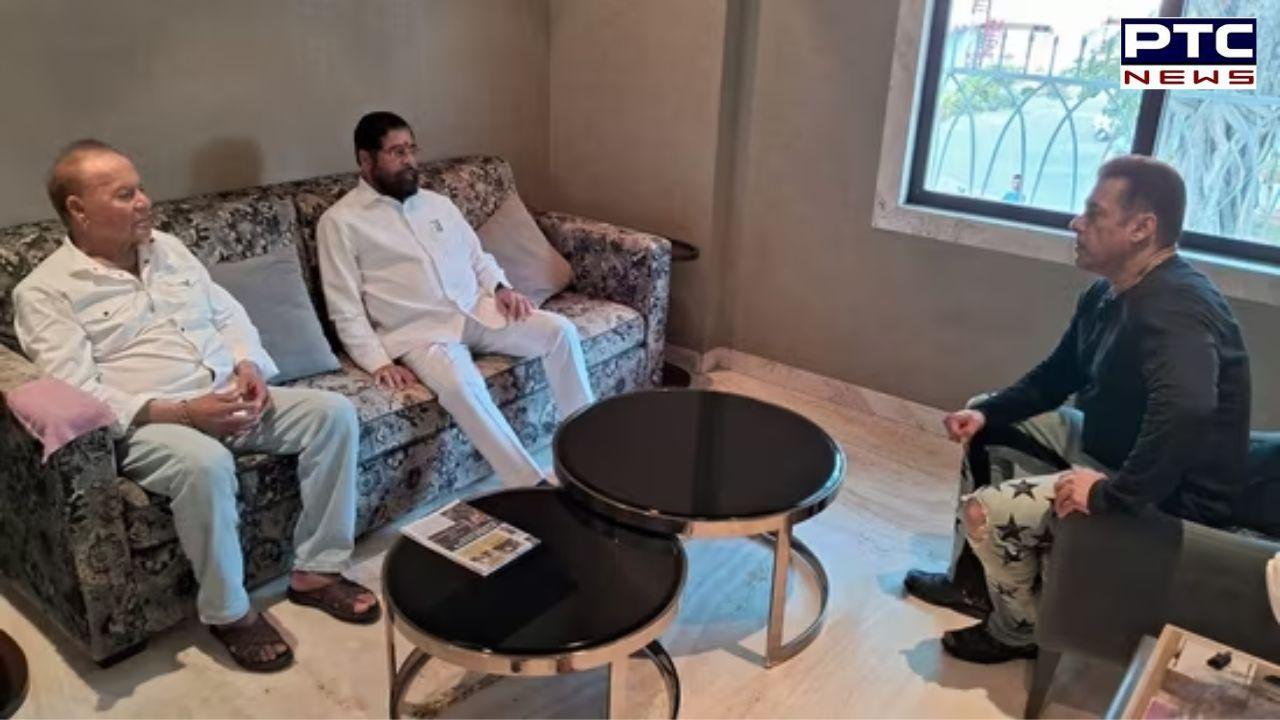 CM Eknath Shinde meets Salman Khan days after firing outside actor's residence