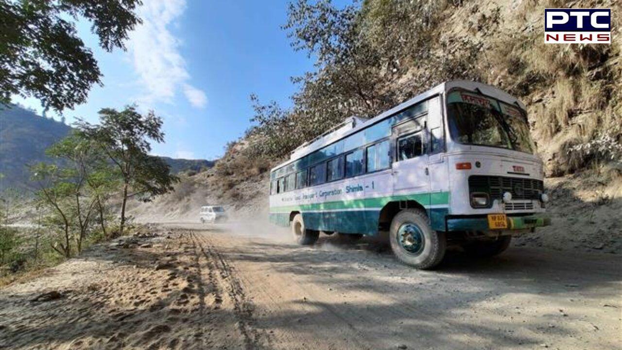 Hamirpur bus accident: HRTC bus collides with hill in Himachal Pradesh