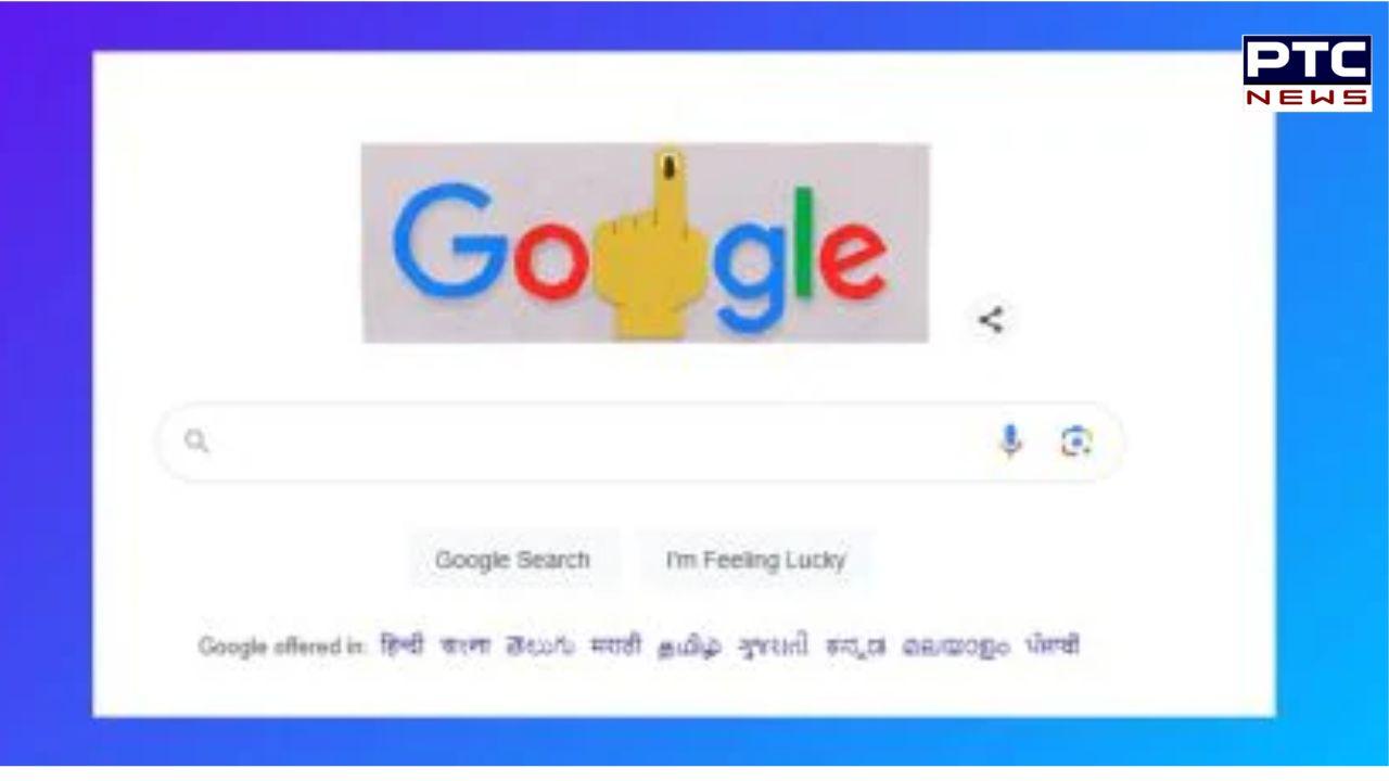 Google Doodle celebrates Lok Sabha election kickoff with inked finger illustration