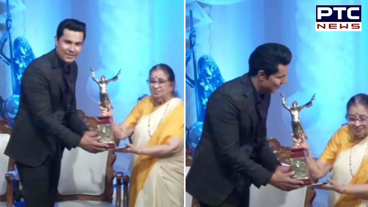 Randeep Hooda honoured with Lata Deenanath Mangeshkar Award