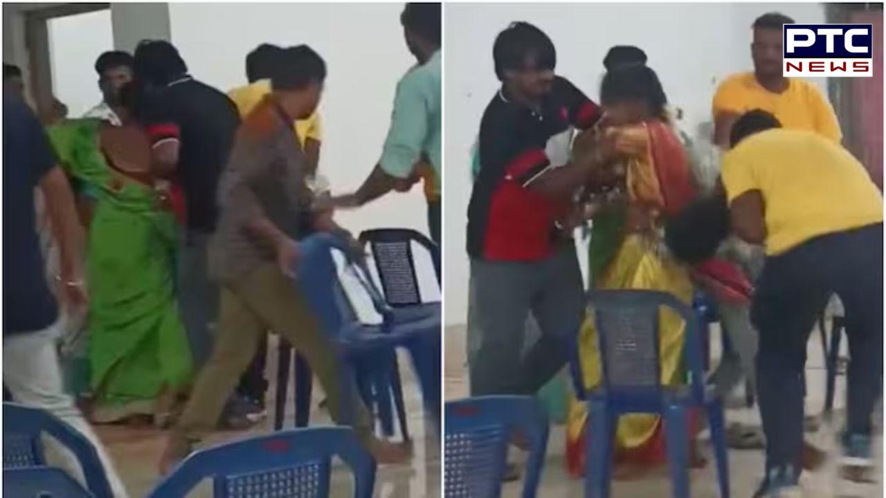 Family attempts bride kidnapping in Andhra, assaults guests with chilli powder | Watch Video