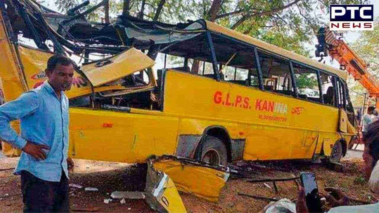 Tragic school bus accident claims 7 lives in Haryana's Narnaul, driver allegedly drunk