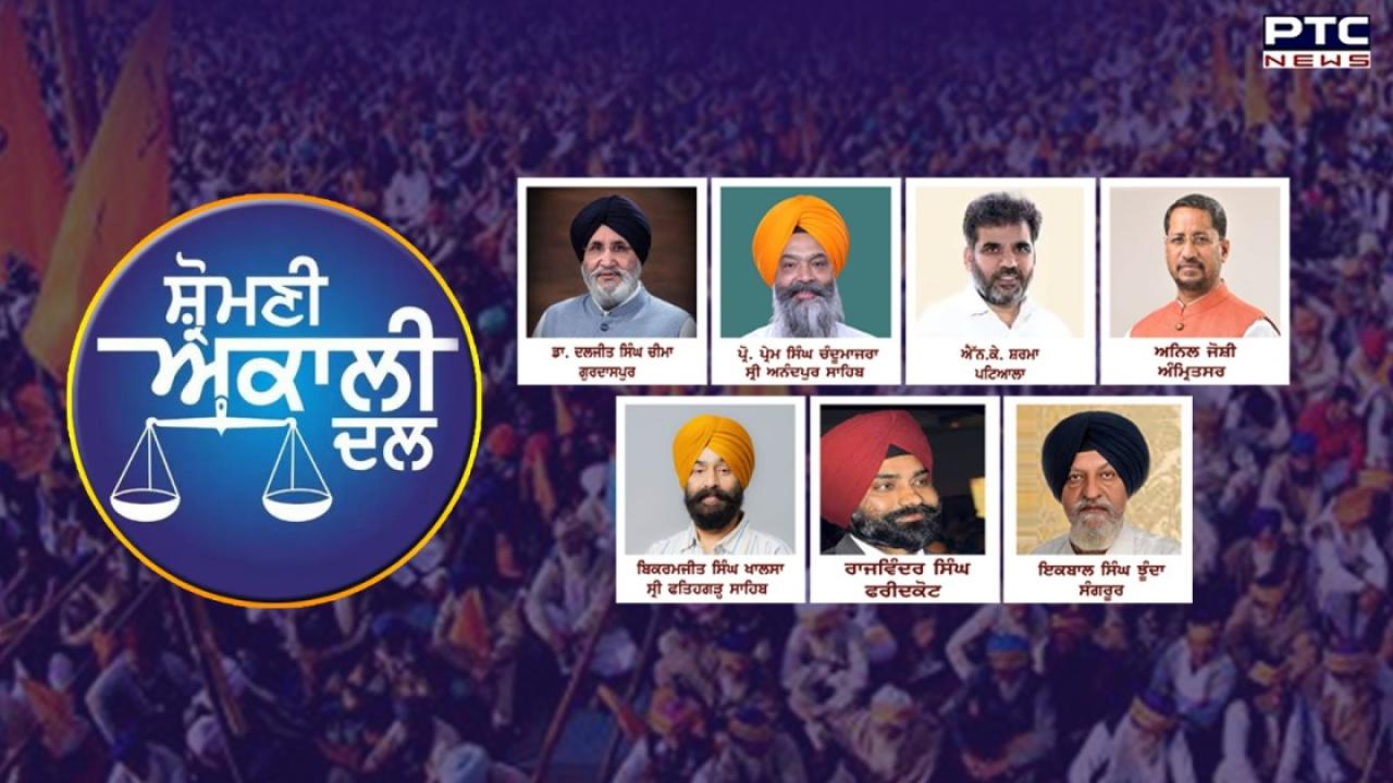 Shiromani Akali Dal Candidate List:  ਸ਼੍ਰੋਮਣੀ ਅਕਾਲੀ ਦਲ ਨੇ ਪਹਿਲੀ ਸੂਚੀ ਕੀਤੀ ਜਾਰੀ, ਗੁਰਦਾਸਪੁਰ ਤੋਂ ਦਲਜੀਤ ਚੀਮਾ ਨੂੰ ਚੋਣ ਮੈਦਾਨ ਵਿੱਚ ਉਤਾਰਿਆ
