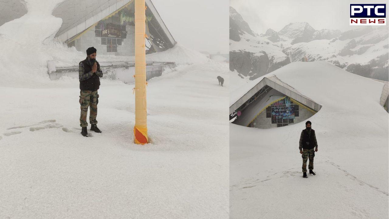 Hemkund Yatra: Sikh pilgrimage site in Uttarakhand still under thick snow cover of 12 to 15 feet | See Pics