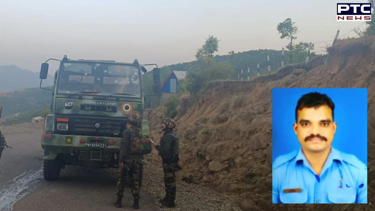 Poonch terror attack: IAF pays tribute to martyr Corporal Vikky Pahade; manhunt continues