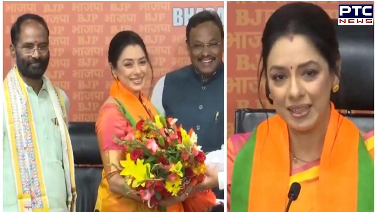 Renowned actress Rupali Ganguly joins BJP ahead of Lok Sabha elections; speaks high for PM Modi