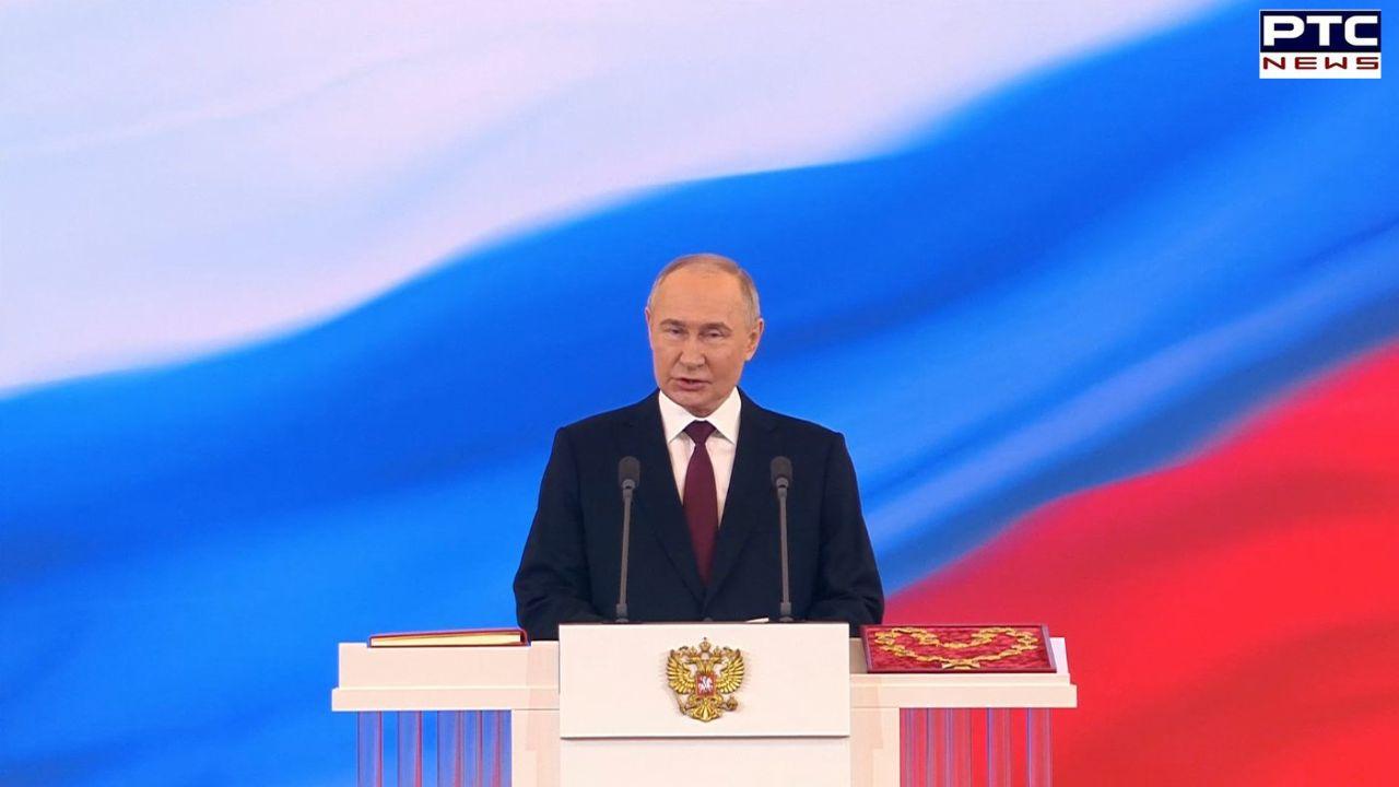 Vladimir Putin Oath ceremony:  5ਵੀਂ ਵਾਰ ਰੂਸ ਦੇ ਰਾਸ਼ਟਰਪਤੀ ਬਣੇ ਵਲਾਦੀਮੀਰ ਪੁਤਿਨ, 21 ਤੋਪਾਂ ਦੀ ਦਿੱਤੀ ਗਈ ਸਲਾਮੀ