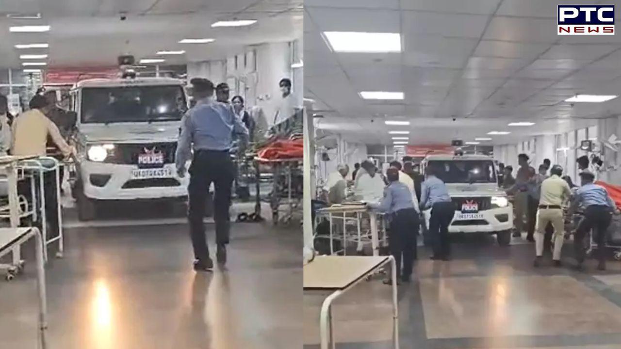 Viral Video: Police vehicle enters AIIMS Rishikesh to arrest harassment