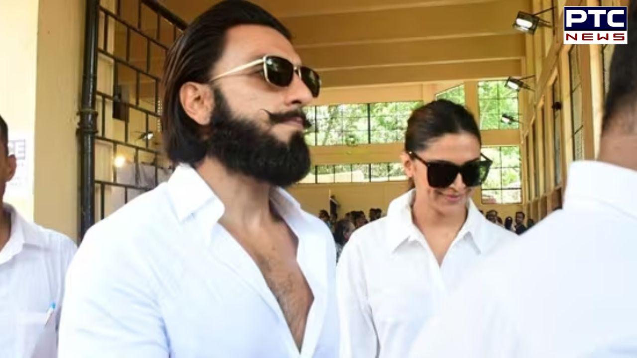 Mom-to-be Deepika Padukone holds Ranveer Singh's hand as they arrive to cast votes | Watch Video