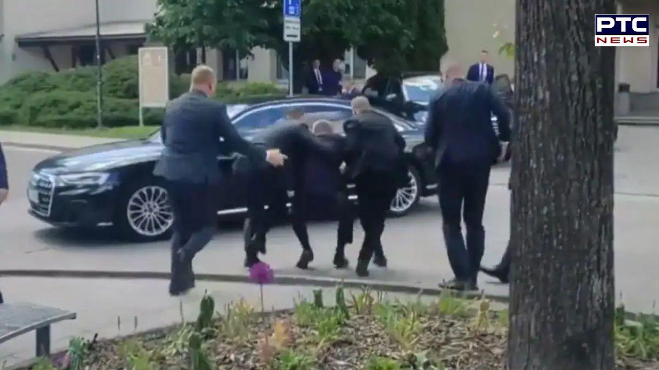 Slovak Prime Minister's bodyguards spring into action after he was shot | Watch Video
