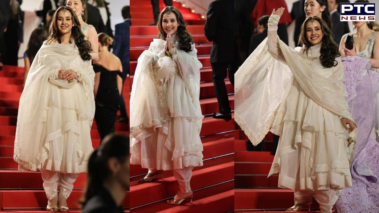 Cannes Film Festival Punjabi singer Sunanda Sharma graces red carpet performs at Bharat Parv