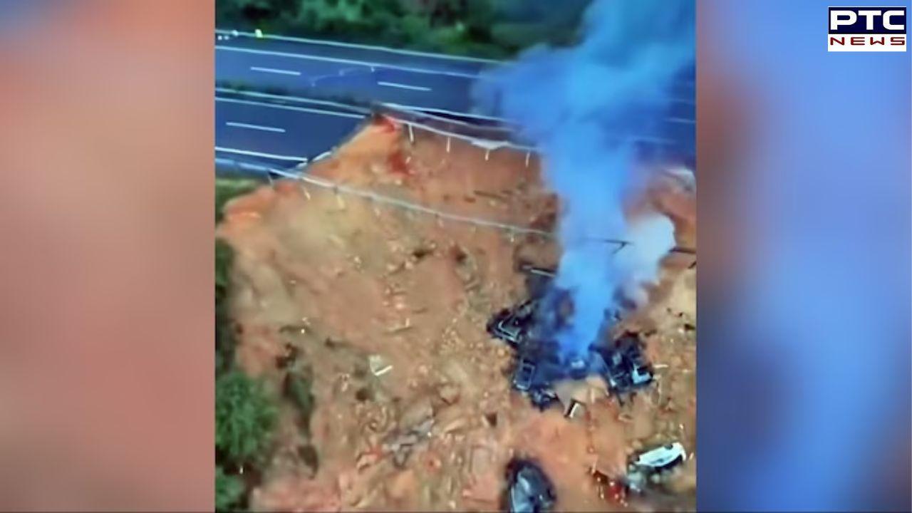 China rains: 19 killed, several injured as part of highway collapsed in Guangdong