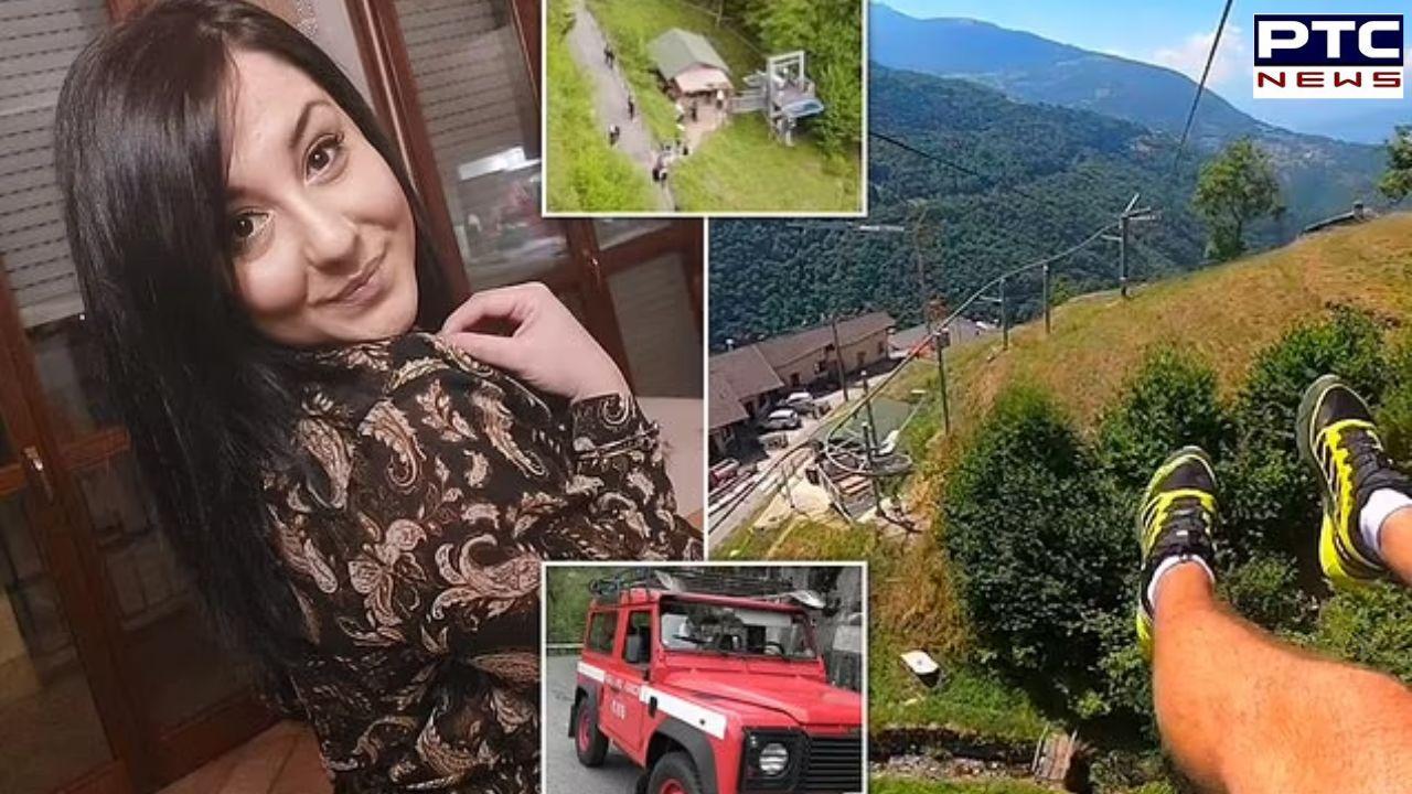 Zipline horror: Woman falls 60ft to her death after slipping from safety harness in Italy