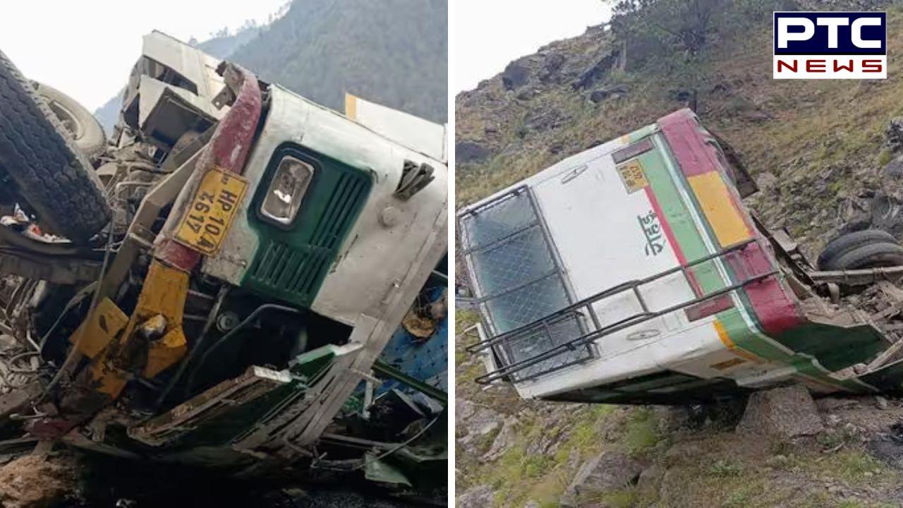 Shimla Bus Accident: ਸ਼ਿਮਲਾ 'ਚ ਦਰਦਨਾਕ ਸੜਕ ਹਾਦਸਾ, ਪਹਾੜੀ ਤੋਂ ਡਿੱਗੀ HRTC ਦੀ ਬੱਸ, 4 ਦੀ ਮੌਤ