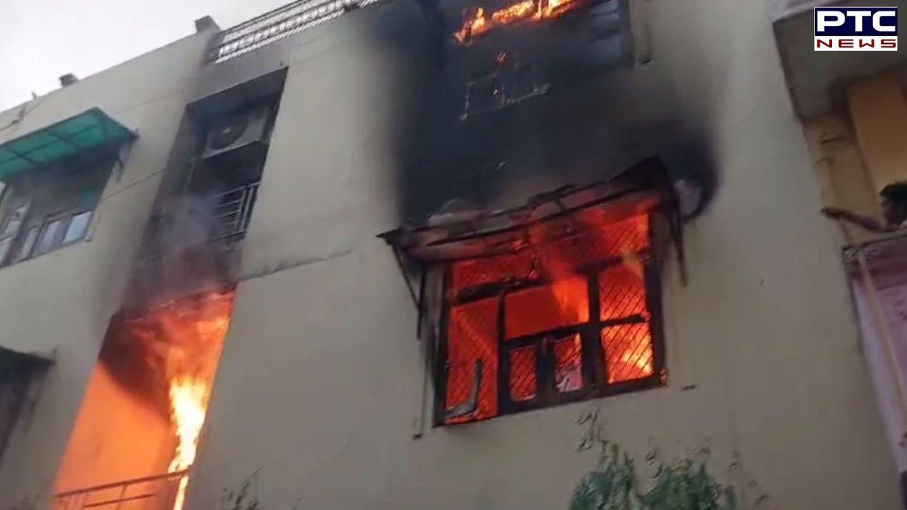 Massive fire breaks out in Ghaziabad house after AC unit bursts