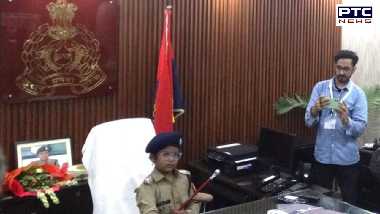 9-year-old with brain tumour becomes 'IPS Officer' for a day in Varanasi