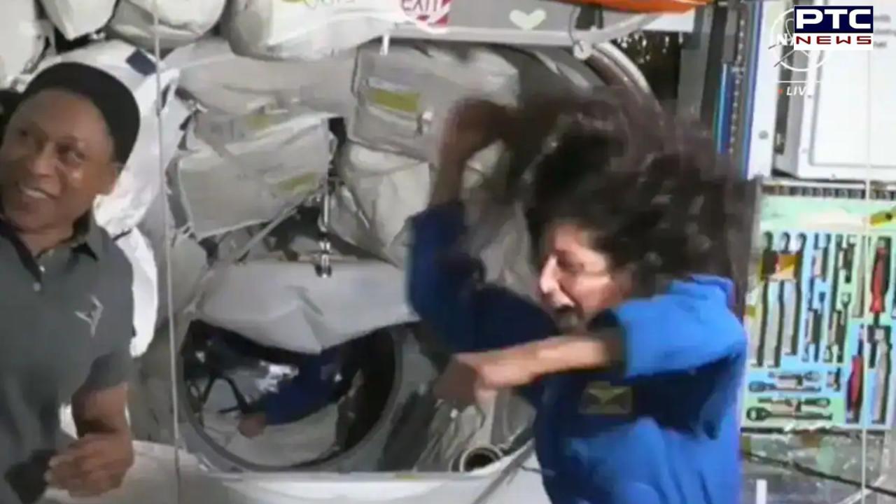 Indian-origin astronaut Sunita Williams dances upon arrival at space station |  Watch Video