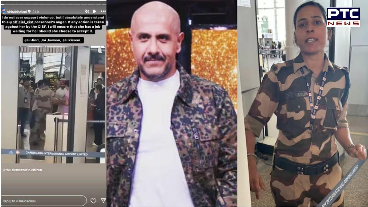 Singer Vishal Dadlani comes out in support of CISF constable Kulwinder Kaur who 'slapped' Kangana Ranaut