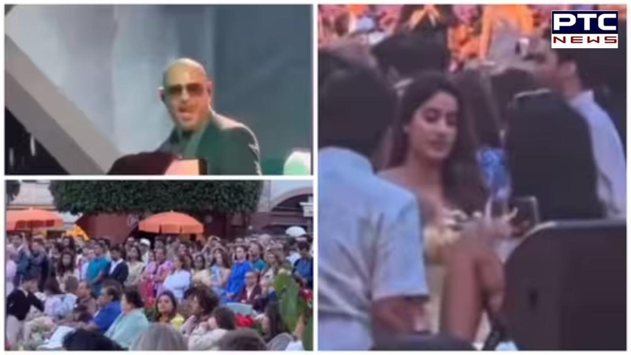 Inside Ambani Parties: Shah Rukh Khan's family time with Ranbir Kapoor, Pitbull performance, Janhvi's PDA moment, and more