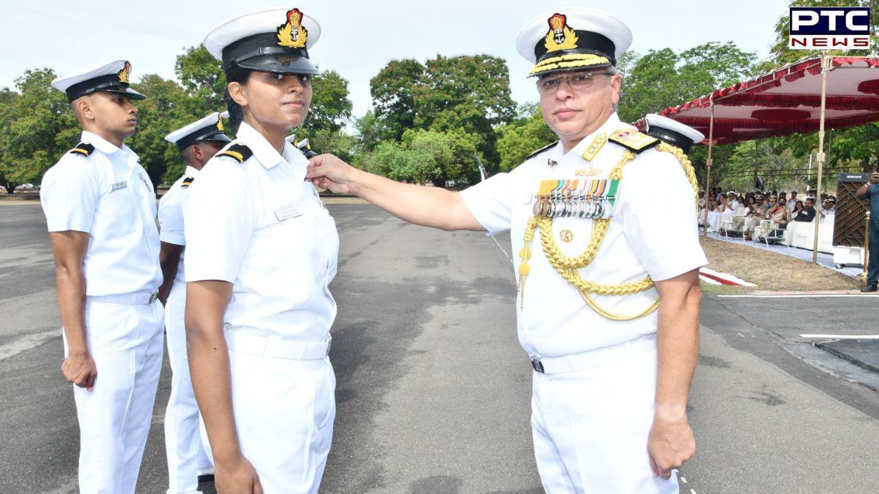 Navy gets first woman helicopter pilot; passing-out parade held at INS Rajali