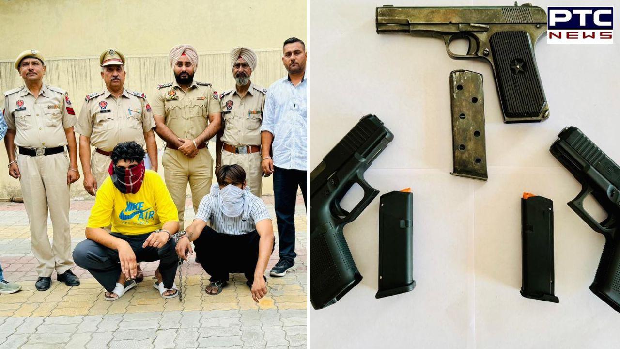 Punjab Police bust interstate arms smuggling racket backed by Gangster Lawrance Bishnoi ; 2 held, arms recovered